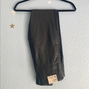 Zara Trafaluc high-waisted faux leather leggings